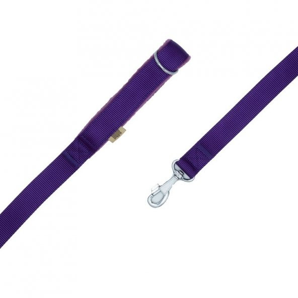Doggie Polar Dokumadan El Yapımı Köpek Gezdirme Kayışı 3x100cm Mor - Resim 2