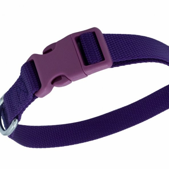 Doggie Ayarlanabilir Özellikli Dokumadan El Yapımı Köpek Boyun Tasması 2x30-45cm Mor - 3