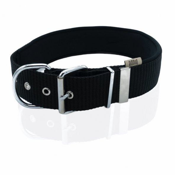 Doggie Konforlu Dokumadan El Yapımı Çivili Köpek Boyun Tasması 5x50-60cm Siyah - 2