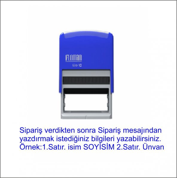 Floman 10 Yazısı İle Birlikte Otomatik Kaşe - 2