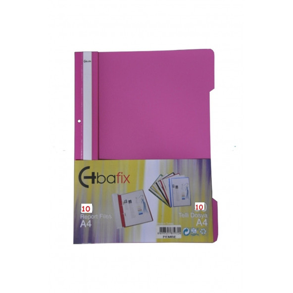 Bafix Pembe Telli Dosya 10'lu Paket