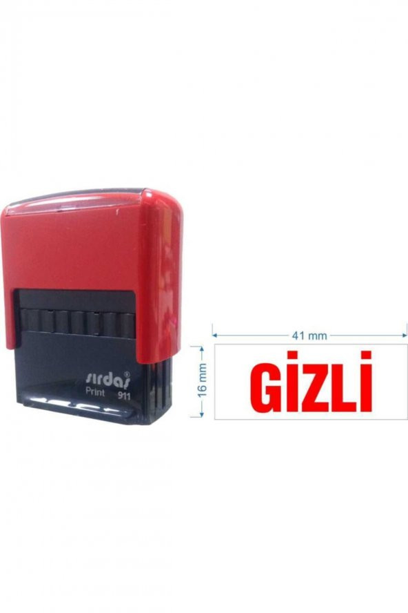 Sırdaş 911 Kaşe Kırmızı makine Kırmızı Keçe "GİZLİ" yazısı ile - 2