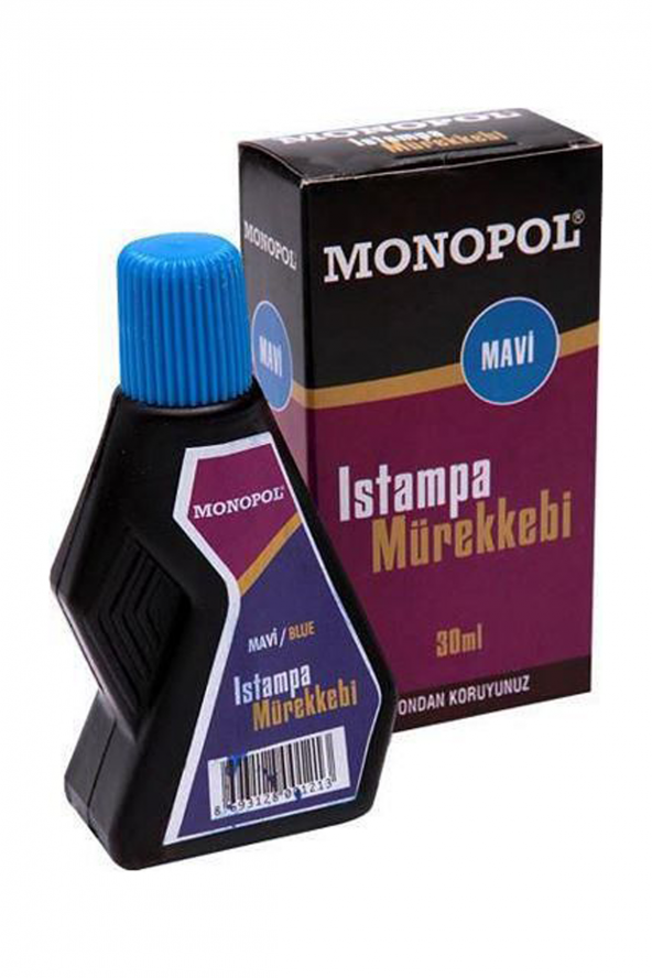 Monopol Istampa Mürekkebi 30 ML Mavi