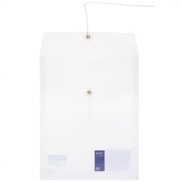 Kraf A4 İpli Şeffaf Evrak Dosyası 1259 - 2