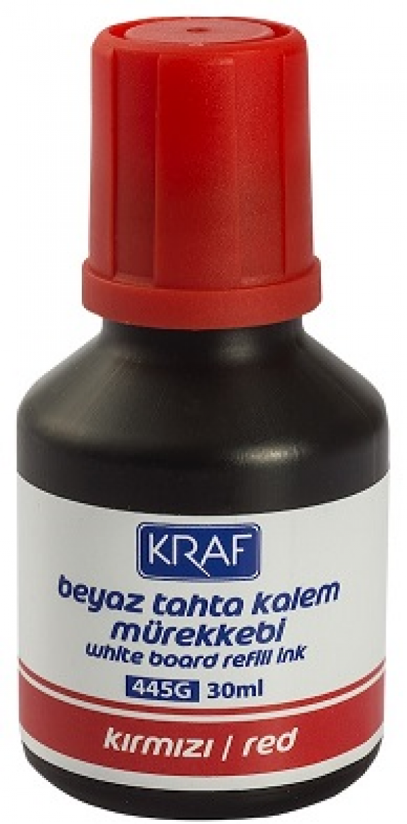 KRAF Beyaz Tahta Kalem Mürekkebi KIRMIZI 30 ml