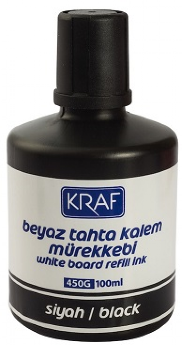 KRAF Beyaz Tahta  Kalem Mürekkebi SİYAH 100 ml