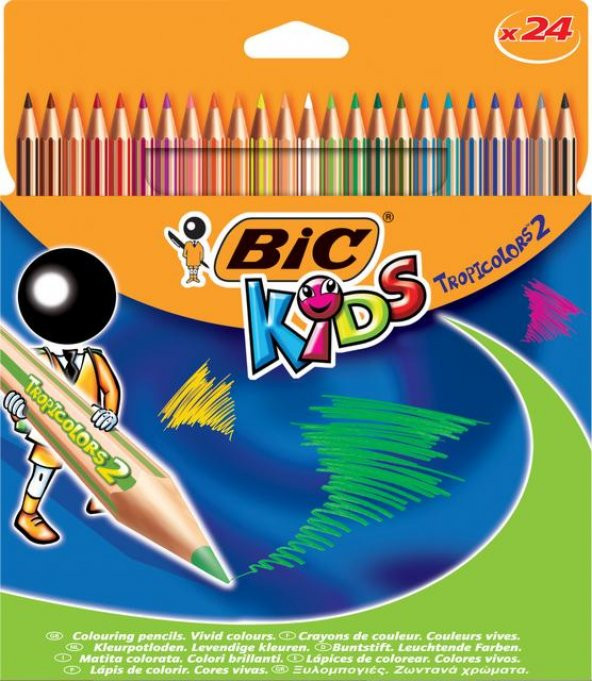 Bic Kuru Boya Tropicolors Tam Boy 24 LÜ 9375183