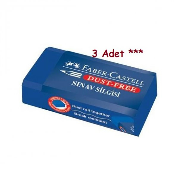 Faber Castell Sınav Silgisi 3 ADET 5131187136