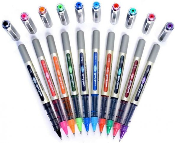 Uni-Ball Roller Kalem Eye Fine Bilye Uç 0.7 MM 10 Renk Özel Seri UB-157 - 2