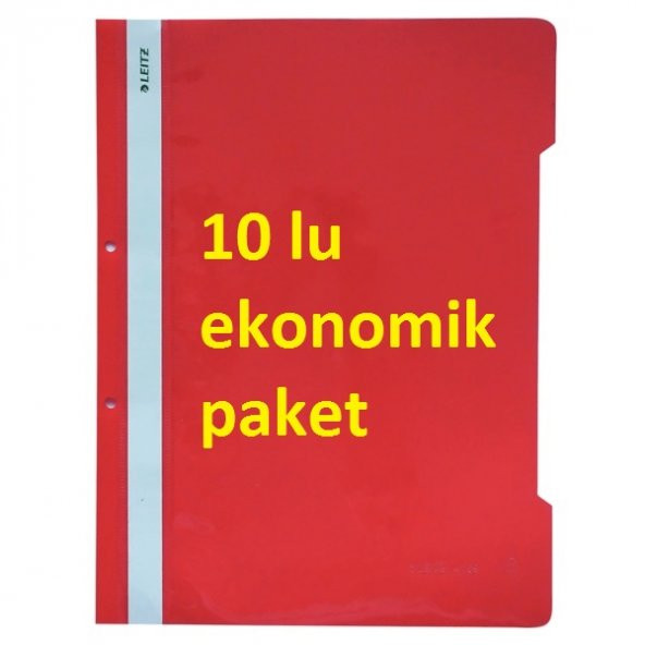 Leitz Kırmızı Telli Dosya 10'lu Paket