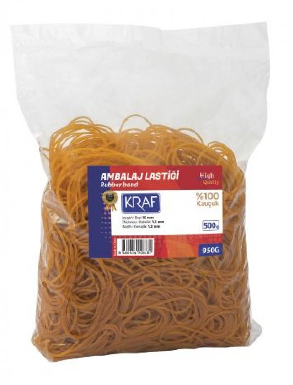 Kraf Ambalaj Lastiği Kauçuk 500 GR