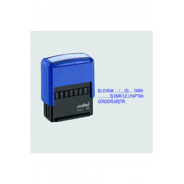 Sırdaş Çerçeveli UYAP ÇIKTISIDIR Kaşesi (Sırdaş 911 Model-KIRMIZI Keçeli)