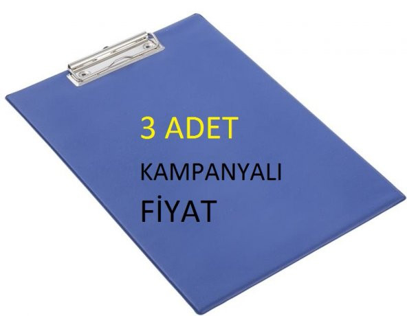 Kraf A4 Kapaksız Sekreterlik Mavi 3 Adet