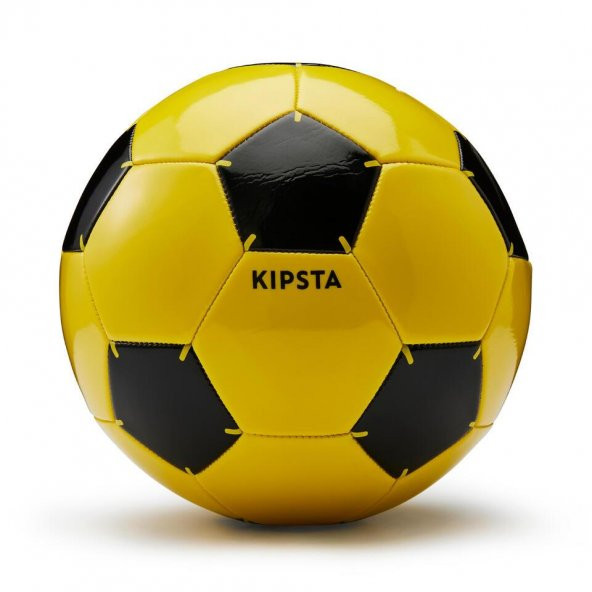 Futbol Topu F100 12 Yaş + 5 Numara  YENİ SERİ  SARI - 2