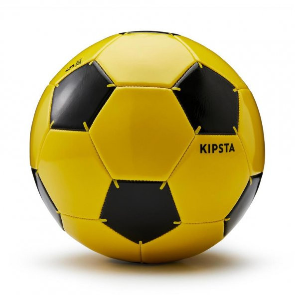 Futbol Topu F100 12 Yaş + 5 Numara  YENİ SERİ  SARI - 3