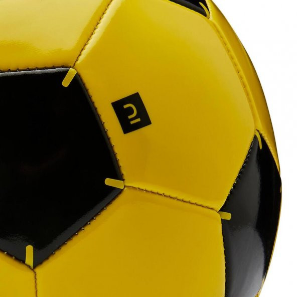 Futbol Topu F100 12 Yaş + 5 Numara  YENİ SERİ  SARI - 6