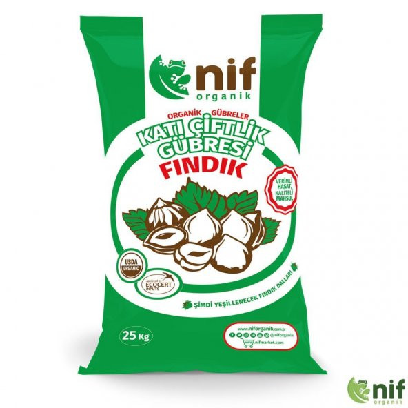 Nif Organik Fındık Gübresi 25 KG 100 Organik Gübre - 2