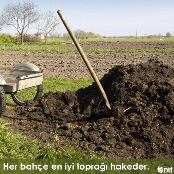 Nif Organik Bahçe Toprağı Gübreli Toprak 30 KG Organik Katı Çiftlik Gübresi Katkılı - 6