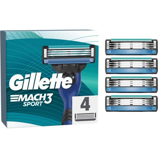Gillette Mach 3 Sport 4 lü