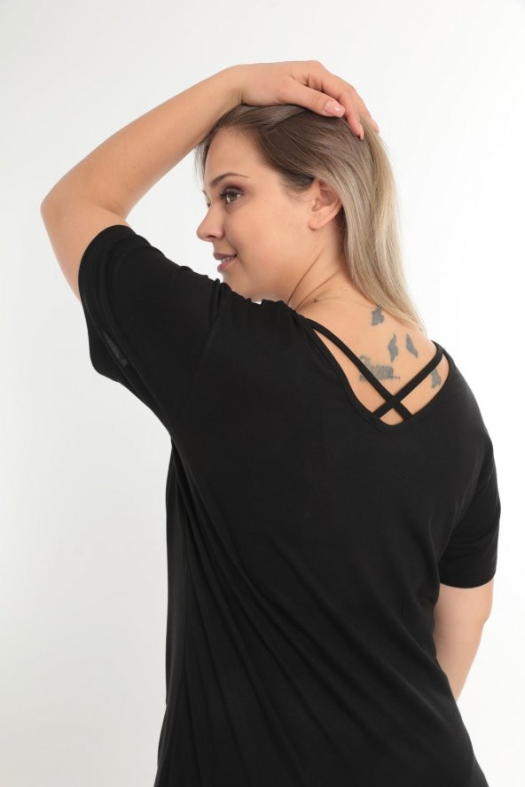 yzs tekstil CAPRAZ BİYELİ BLUZ