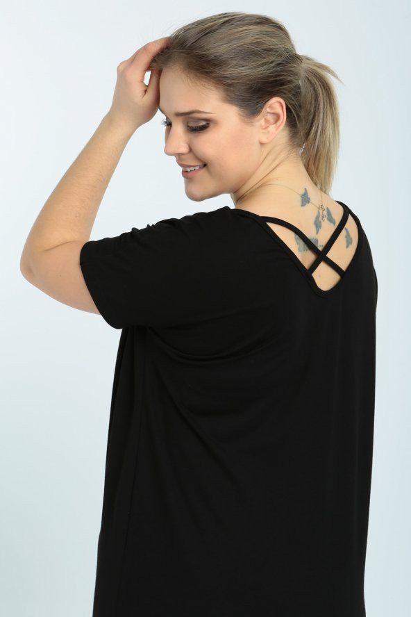 yzs tekstil CAPRAZ BİYELİ BLUZ - 2