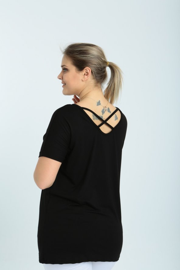 yzs tekstil CAPRAZ BİYELİ BLUZ - 3