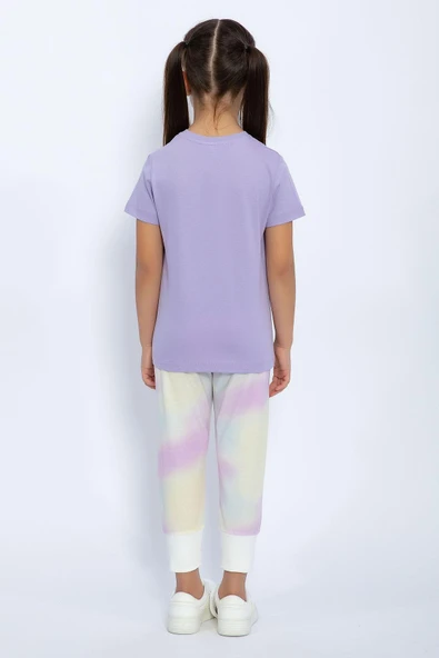 U.S. Polo Assn 1070 Batik Desenli Kız Çocuk İkili Takım - 4