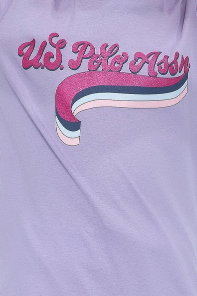 U.S. Polo Assn 1070 Batik Desenli Kız Çocuk İkili Takım - 2