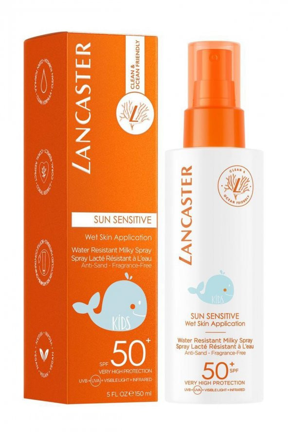 Lancaster Sun Sensitive Kids Milky Spray 150ml Spf50+