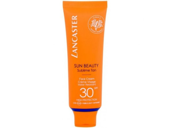 Lancaster Sun Beauty Yüz Kremi SPF30 Yüz Güneş Bakımı 50ml (Su Geçirmez)