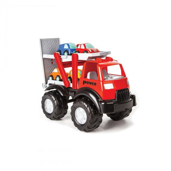 Pilsan Power Transport Truck Oyuncak Araba Taşıyan Kamyon ve 4 lü Araba Seti - 2