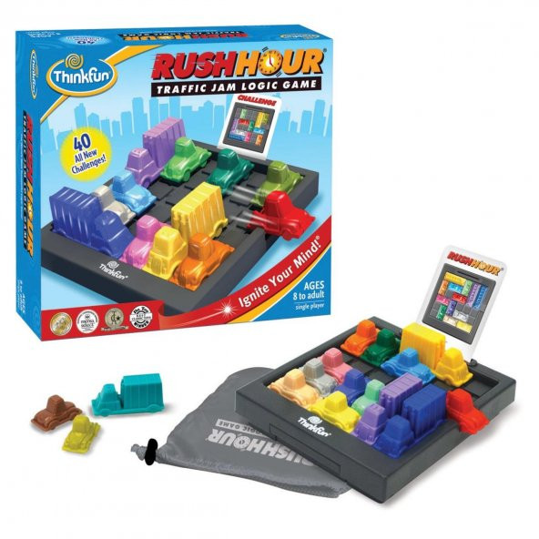 Orijinal Thinkfun Rushhour Araba Kaydırmalı Düşünce Strateji Geliştirme Akıl Oyunu