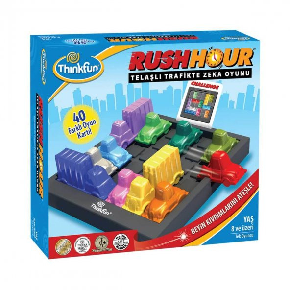 Orijinal Thinkfun Rushhour Araba Kaydırmalı Düşünce Strateji Geliştirme Akıl Oyunu - 2