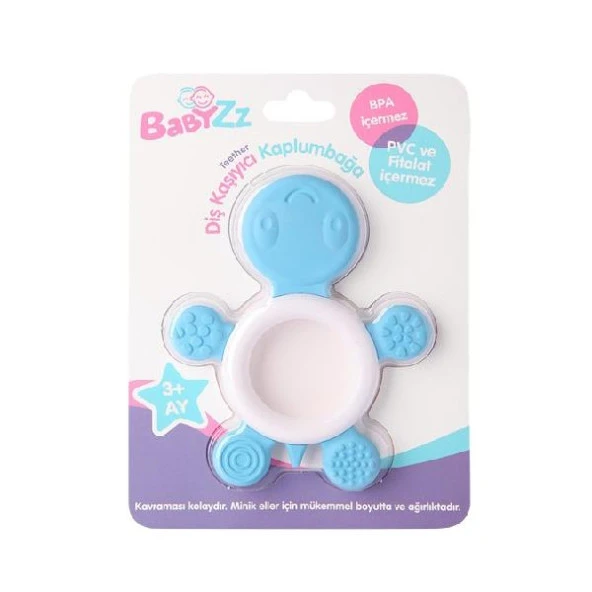Babyzz Diş Kaşıyıcı Kaplumbağa Mavi
