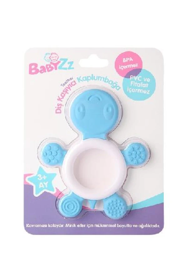 Babyzz Diş Kaşıyıcı Kaplumbağa Mavi - 2
