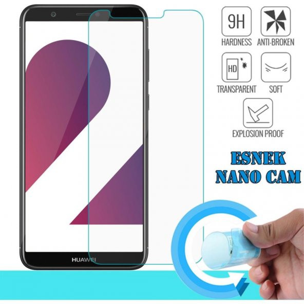 Huawei P Smart 2018 Esnek Nano Kırılmaz Cam Ekran Koruyucu Plastik ve Cam Karışımı