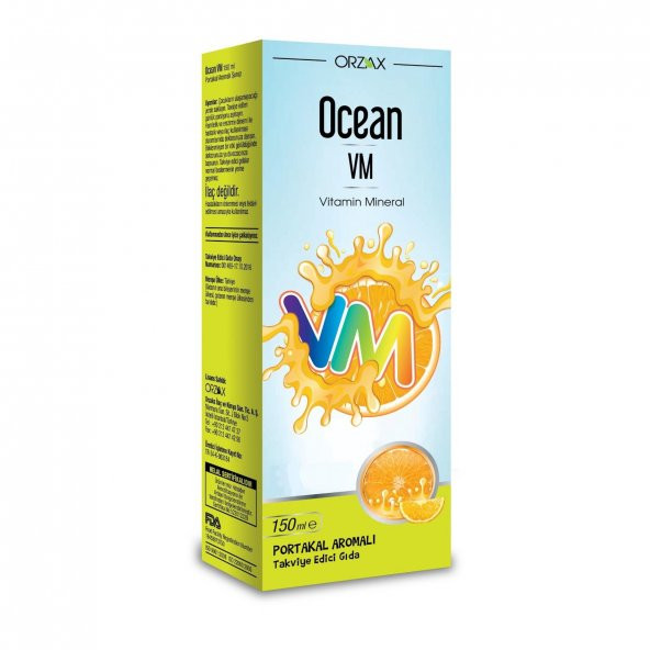 Vitamin Mineral Portakal Aromalı Şurup 150ml