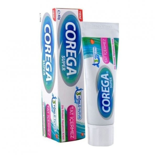 Corega Gün Boyu Güçlü Tutuş Diş Protez Yapıştırıcı Tat İçermez Krem 40 gr - 2
