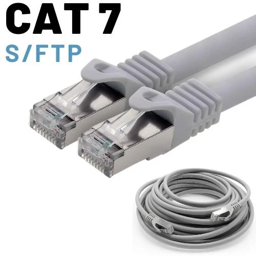 IRENIS CAT7 Kablo S/FTP LSZH Ethernet Network Lan Ağ Kablosu   3 Metre Kırmızı - Resim 4