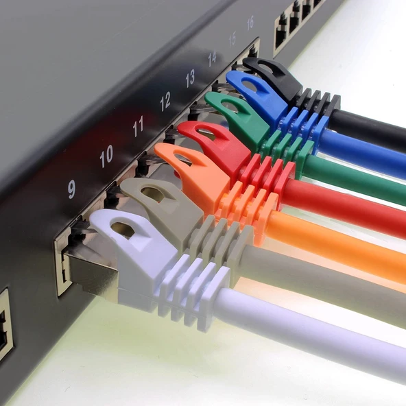 IRENIS CAT7 Kablo S/FTP LSZH Ethernet Network Lan Ağ Kablosu   1 Metre Turuncu - 2