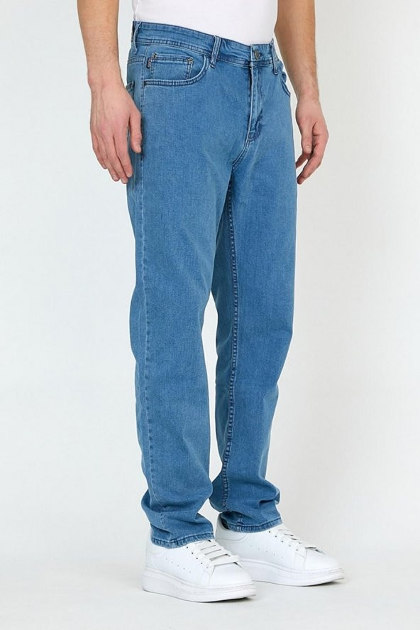 Teleferıc 22 Erkek Regular Fit Mavi Kot Pantolon - 3