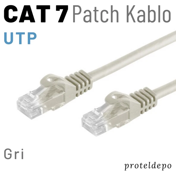 5 adet IRENIS CAT7 Kablo Ethernet Network İnternet LAN Kablosu   3 Metre Yeşil - Resim 9