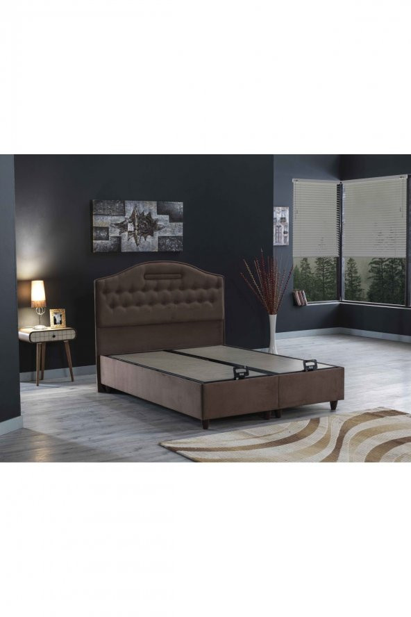 İPEK MOBİLYA Nima Baza Çift Kişilik (Sütlü Kahve) 2180A  180x200 - 2