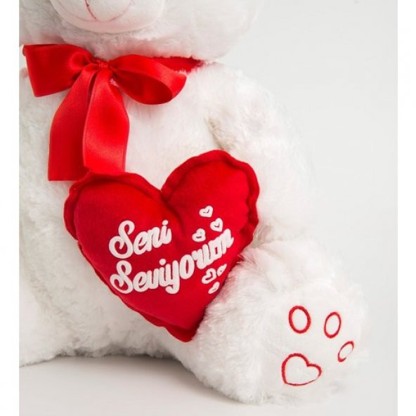 Halley Peluş Ayı Seni Seviyorum Kalpli 50 Cm - 3