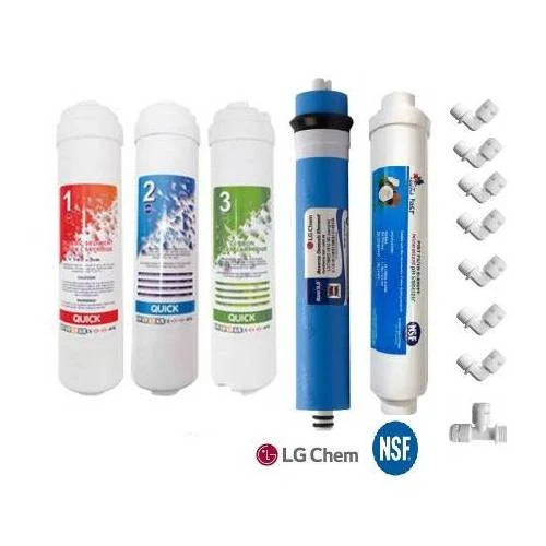 LG marka Su Arıtma Cihazı Filtresi Kapalı Kasa 5 li Filtre Seti - LG Membran Filtre