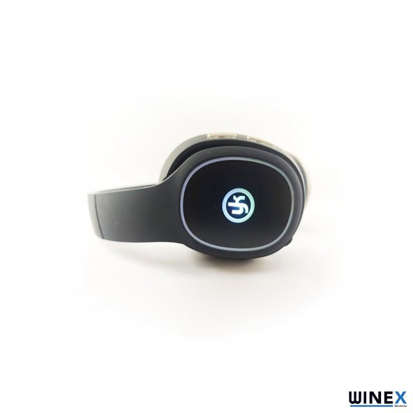 Winex YK Led Kulak Üstü Bluetooth Kulaklık Siyah - 5