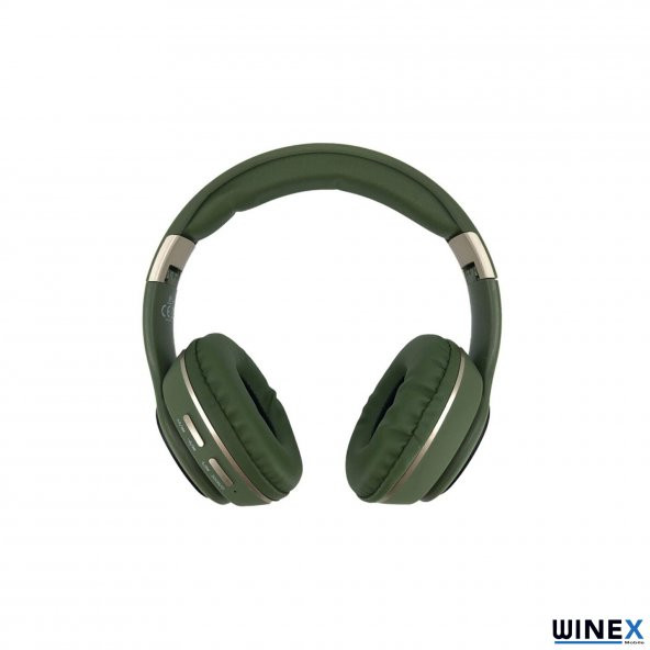 Winex YK Led Kulak Üstü Bluetooth Kulaklık Yeşil - 2