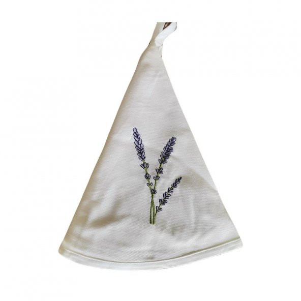 EVDİVA ESSE YUVARLAK 2 Lİ PİKE HAVLU HERB 100 PAMUK