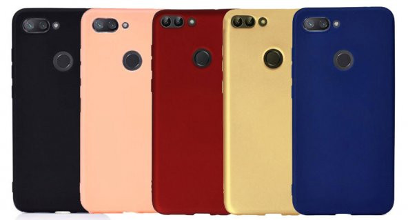 Xiaomi Mi 8 Lite Kılıf Premier Mat Silikon Kılıf + Esnek Nano Cam