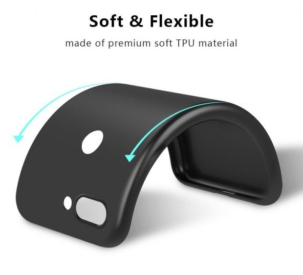 Xiaomi Mi 8 Lite Kılıf Premier Mat Silikon Kılıf + Esnek Nano Cam - 3